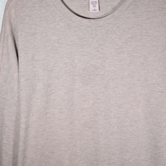 Victoria’s Secret Waffle Sleep Shirt L Oatmeal - Picture 5 of 5